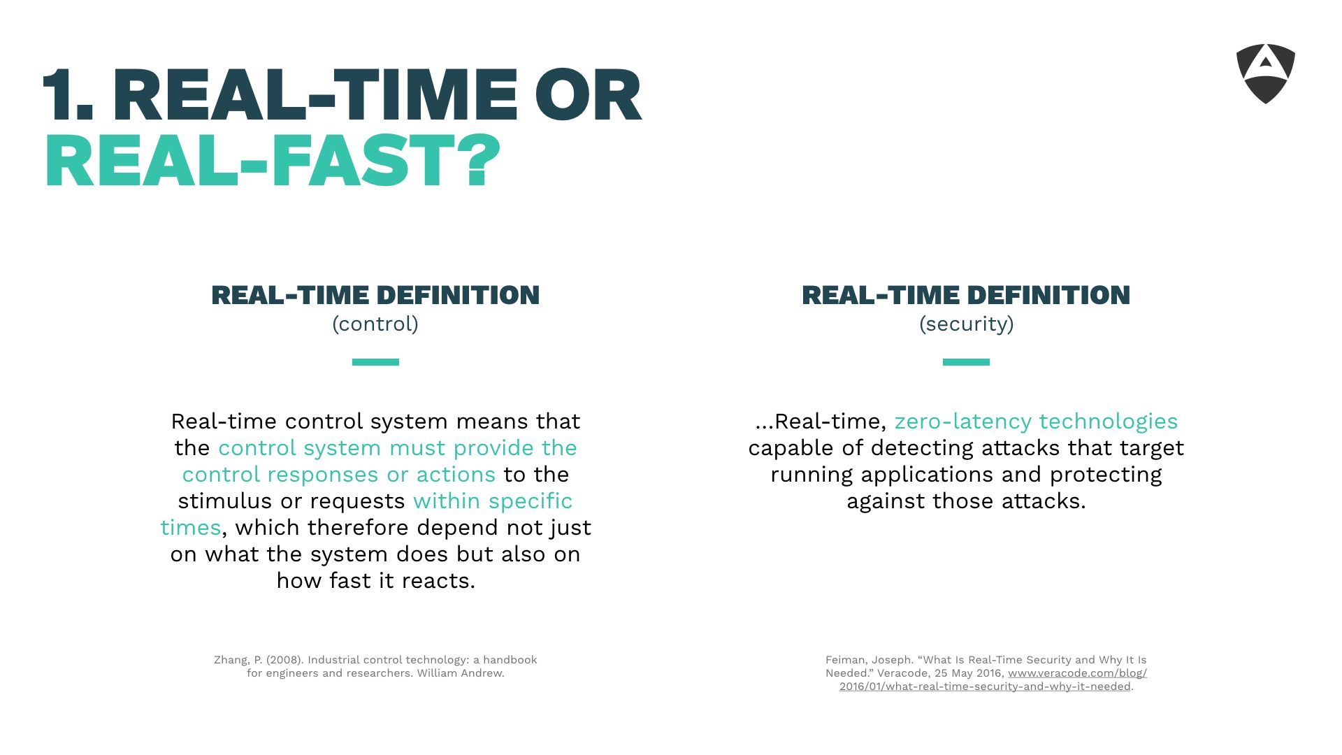 What does Real-Time mean and when is it used?