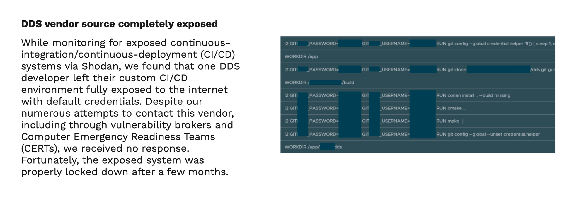 DDS-CI-exposed-security