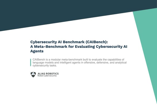 Cybersecurity AI Benchmark