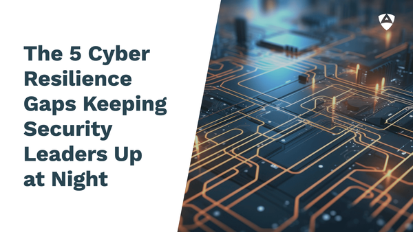The 5 cyber resilience gaps impacting security leaders, highlighting the gap between minimum compliance and true cyber resilience.